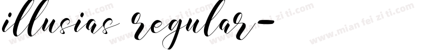 illusias regular字体转换